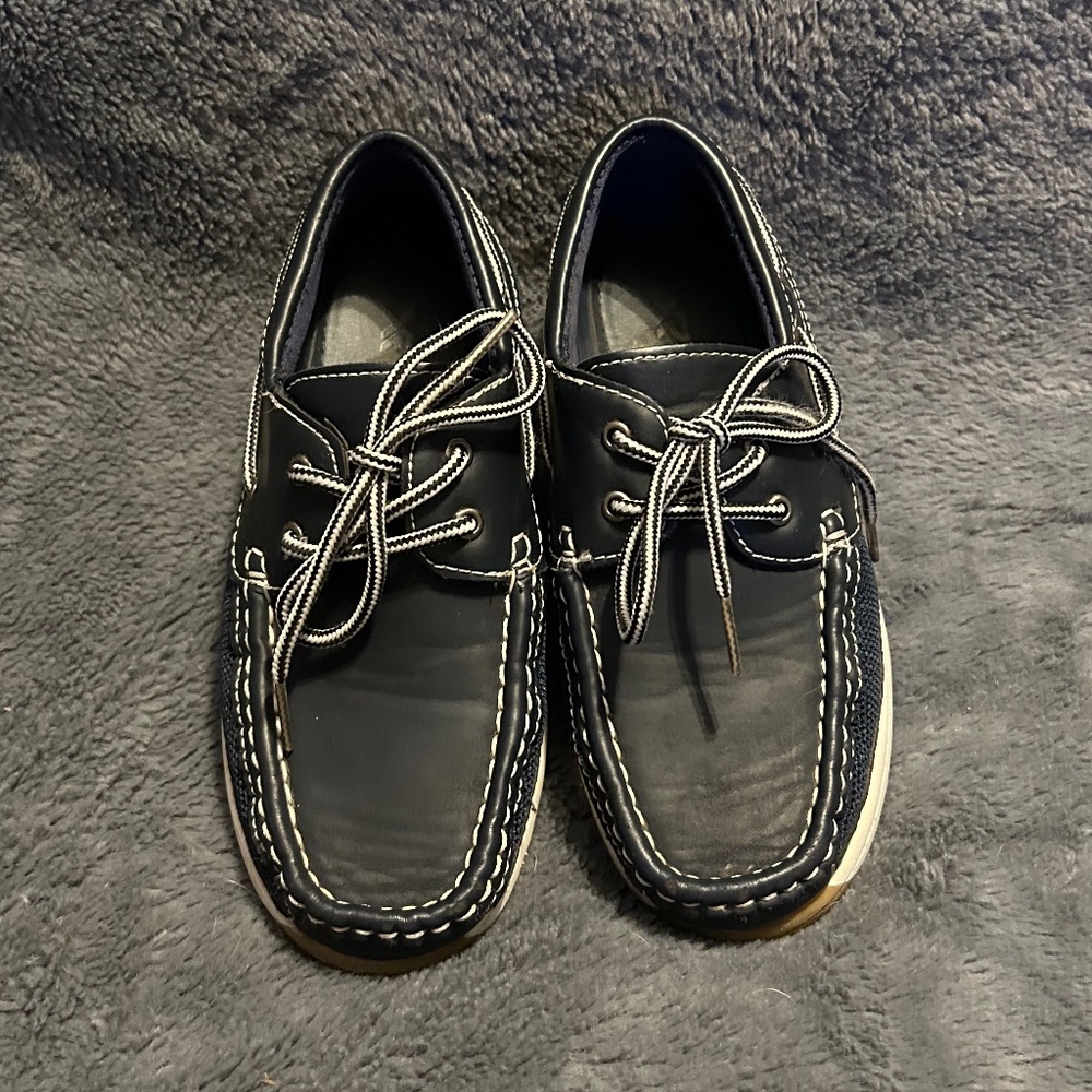 😉Bundle Days😉 Boys XRay Boat Shoes Navy Blue White Comfortable Size 13